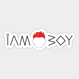 I am a Chinese boy Sticker